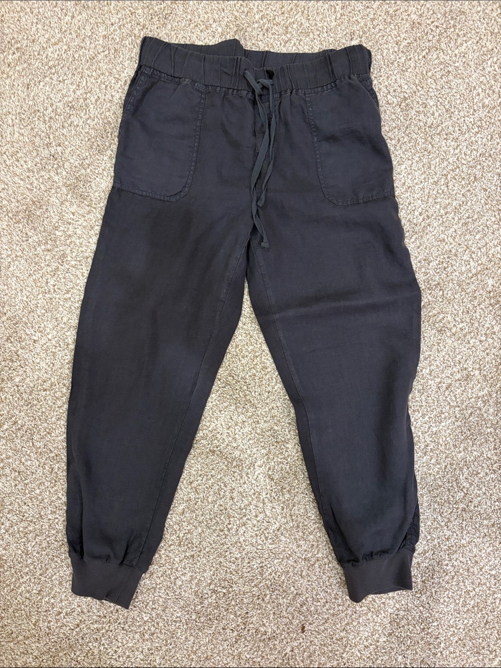 Caslon Black Drawstring Jogger Pants